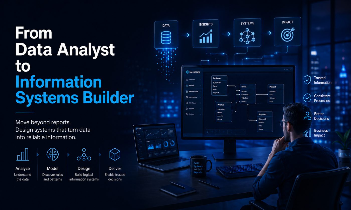 From Data Analyst to Information Systems Builder